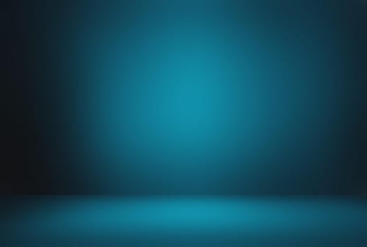 Abstract Luxury gradient Blue background. Smooth Dark blue with Black vignette Studio Banner