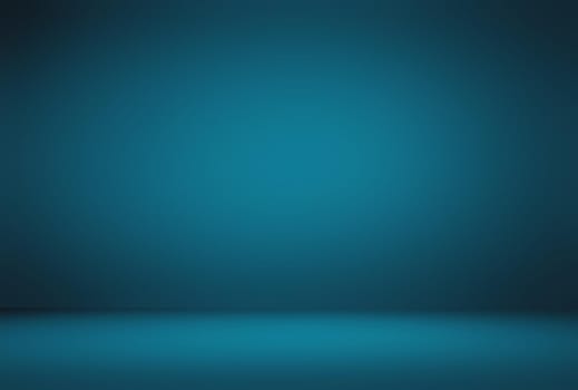 Abstract Luxury gradient Blue background. Smooth Dark blue with Black vignette Studio Banner