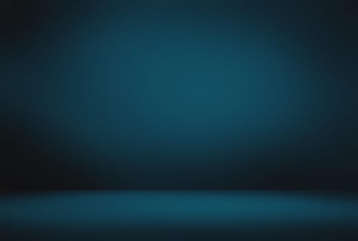 Abstract Luxury gradient Blue background. Smooth Dark blue with Black vignette Studio Banner