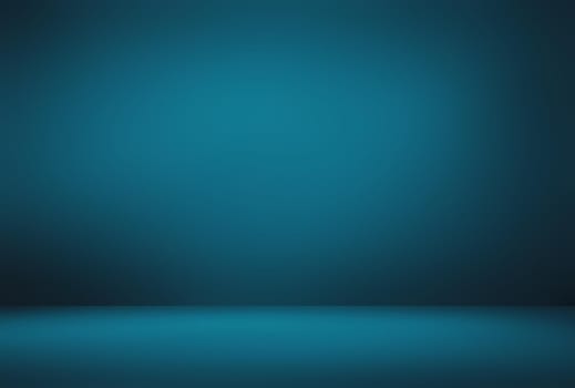 Abstract Luxury gradient Blue background. Smooth Dark blue with Black vignette Studio Banner