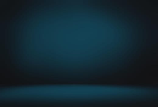 Abstract Luxury gradient Blue background. Smooth Dark blue with Black vignette Studio Banner