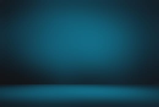 Abstract Luxury gradient Blue background. Smooth Dark blue with Black vignette Studio Banner