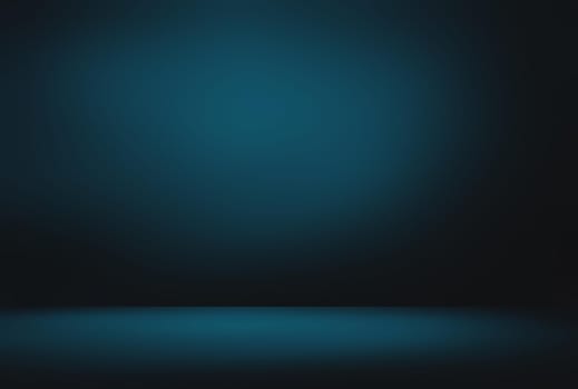 Abstract Luxury gradient Blue background. Smooth Dark blue with Black vignette Studio Banner