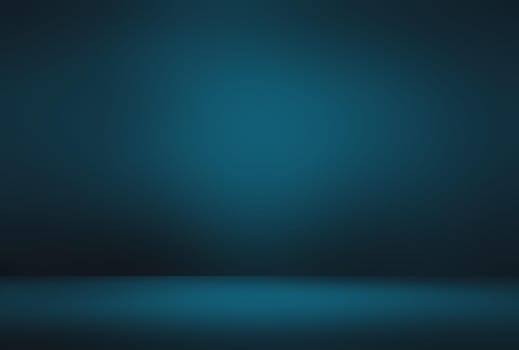 Abstract Luxury gradient Blue background. Smooth Dark blue with Black vignette Studio Banner