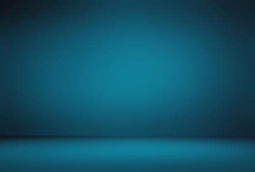 Abstract Luxury gradient Blue background. Smooth Dark blue with Black vignette Studio Banner