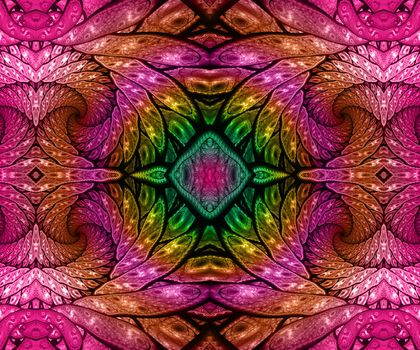 Computer generated colorful fractal artwork for creative art,design and entertainment