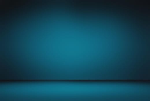 Abstract Luxury gradient Blue background. Smooth Dark blue with Black vignette Studio Banner