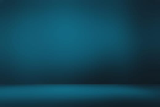 Abstract Luxury gradient Blue background. Smooth Dark blue with Black vignette Studio Banner