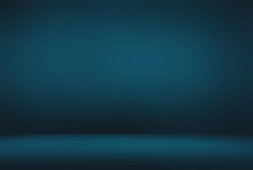 Abstract Luxury gradient Blue background. Smooth Dark blue with Black vignette Studio Banner