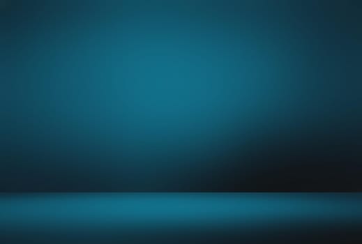 Abstract Luxury gradient Blue background. Smooth Dark blue with Black vignette Studio Banner