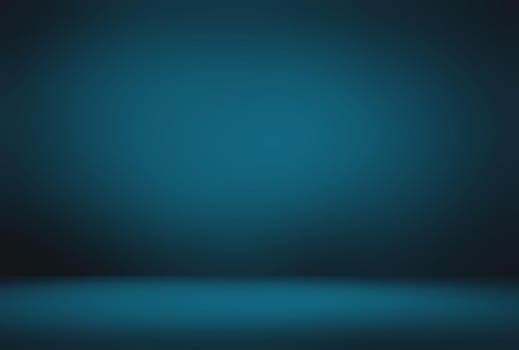 Abstract Luxury gradient Blue background. Smooth Dark blue with Black vignette Studio Banner