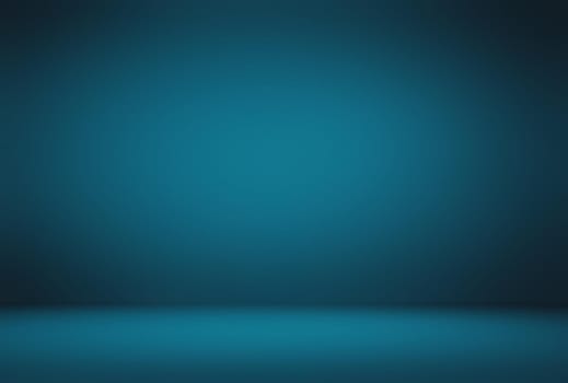 Abstract Luxury gradient Blue background. Smooth Dark blue with Black vignette Studio Banner