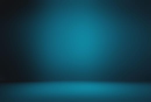 Abstract Luxury gradient Blue background. Smooth Dark blue with Black vignette Studio Banner