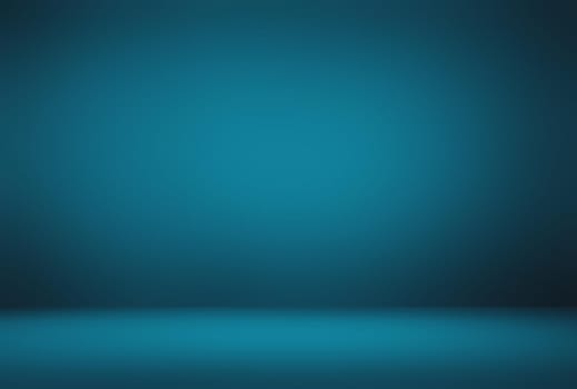 Abstract Luxury gradient Blue background. Smooth Dark blue with Black vignette Studio Banner