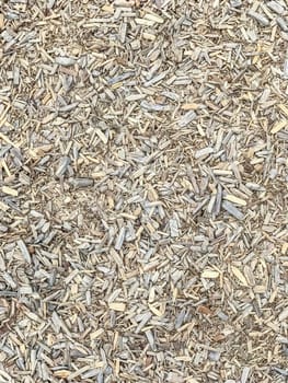 Wooden chips texture background. Safe ground cover