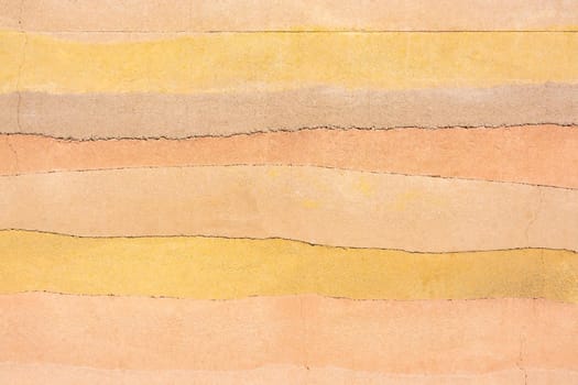 Colored concret background as layers of desert sands
