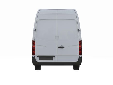 White Commercial Delivery Truck on a White Background isolated, Template Element Infographic, Postal Truck, Express, Fast Delivery, White Delivery Truck Icon, Transporting Service, Packages Shipment