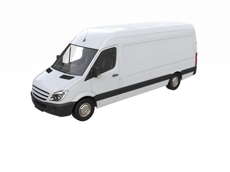 White Commercial Delivery Truck on a White Background isolated, Template Element Infographic, Postal Truck, Express, Fast Delivery, White Delivery Truck Icon, Transporting Service, Packages Shipment