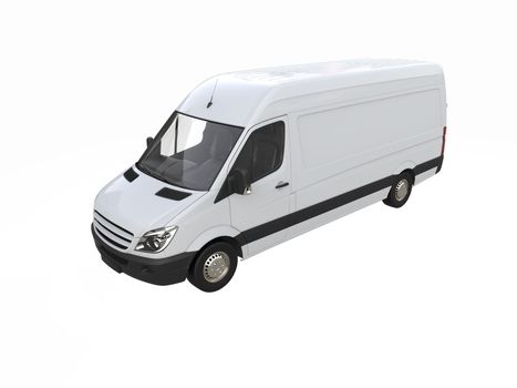 White Commercial Delivery Truck on a White Background isolated, Template Element Infographic, Postal Truck, Express, Fast Delivery, White Delivery Truck Icon, Transporting Service, Packages Shipment
