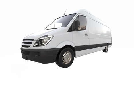 White Commercial Delivery Truck on a White Background isolated, Template Element Infographic, Postal Truck, Express, Fast Delivery, White Delivery Truck Icon, Transporting Service, Packages Shipment