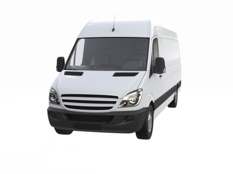 White Commercial Delivery Truck on a White Background isolated, Template Element Infographic, Postal Truck, Express, Fast Delivery, White Delivery Truck Icon, Transporting Service, Packages Shipment