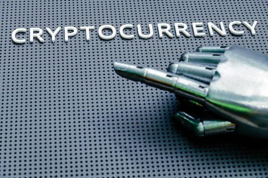 concept image of cryptocurrency digital money