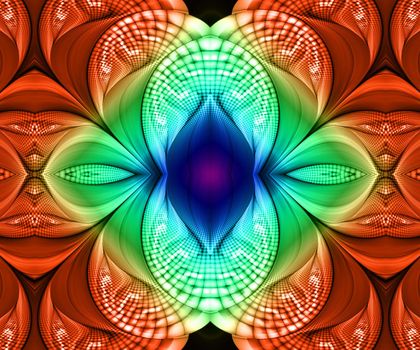 Computer generated colorful fractal artwork for creative art,design and entertainment