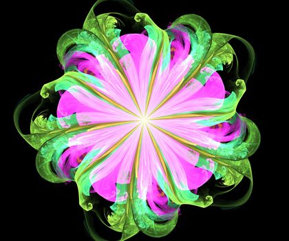 Computer generated colorful fractal artwork for creative art,design and entertainment