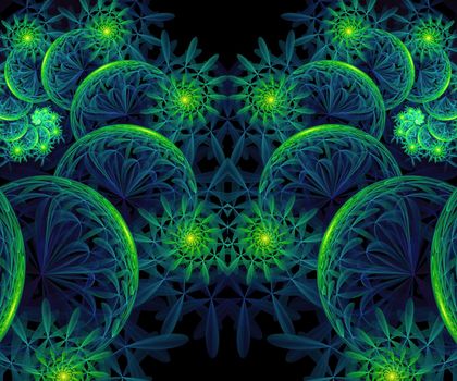 Computer generated colorful fractal artwork for creative art,design and entertainment