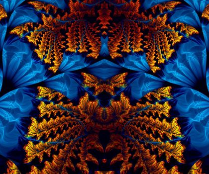 Computer generated colorful fractal artwork for creative art,design and entertainment