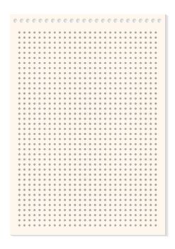 Grid paper. Dotted grid on white background. Abstract dotted transparent illustration with dots. White geometric pattern for school, copybooks, notebooks, diary, notes, banners, print, books.