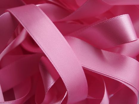 Pink ribbon background, design element. Clipping Path included