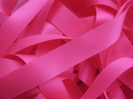 Pink ribbon background, design element. Clipping Path included