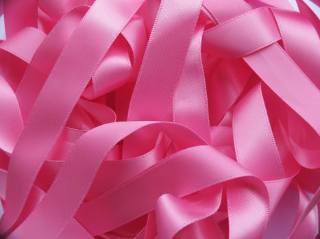 Pink ribbon background, design element. Clipping Path included