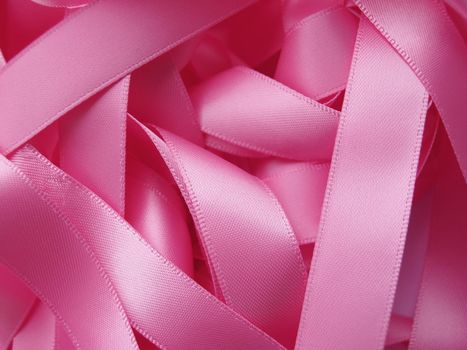 Pink ribbon background, design element. Clipping Path included