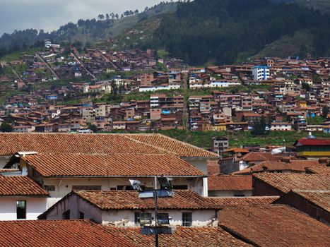 City of Cuzco in Peru, South America