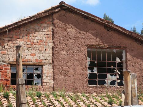 Old house, City of Cuzco in Peru, South America