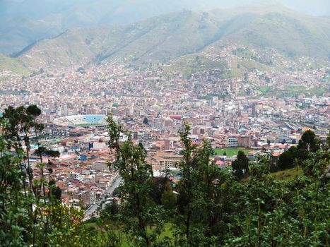 City of Cuzco in Peru, South America