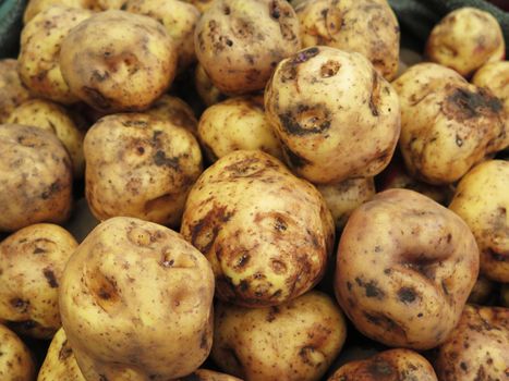 Peruvian Potatoes in the market