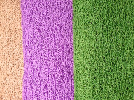 Peruvian hand made woolen fabric background