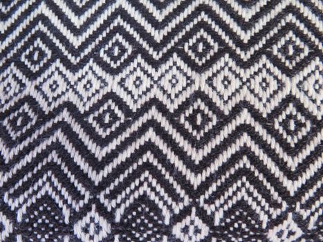 Peruvian hand made woolen fabric background