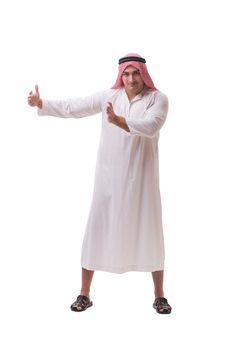 Arab businessman isolated on white background