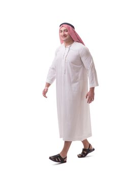 Arab businessman isolated on white background