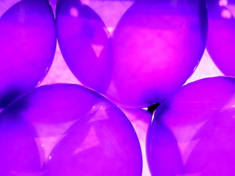 Birthday party balloons total purple