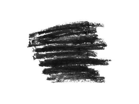 Black eyeliner Cosmetic pencil isolated on white background
