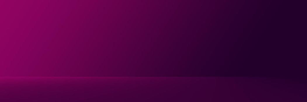 Studio Background - Abstract Bright luxury purple Gradient horizontal studio room wall background for display product ad website template