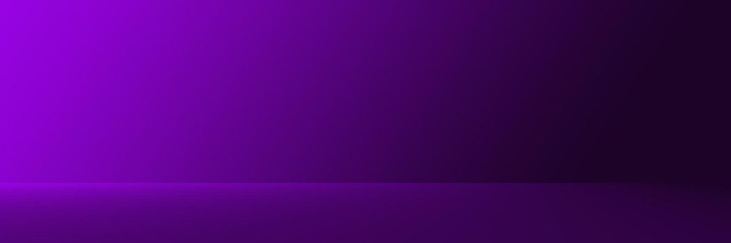 Studio Background - Abstract Bright luxury purple Gradient horizontal studio room wall background for display product ad website template