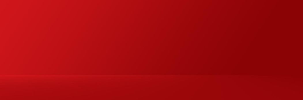 Studio Background - Bright Red Gradient horizontal studio room wall background