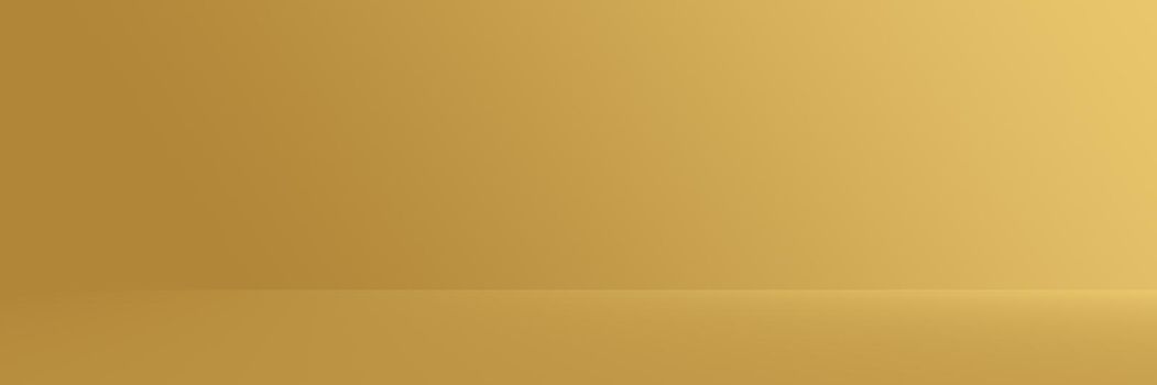 Studio Background - Bright Gold Gradient horizontal studio room wall background