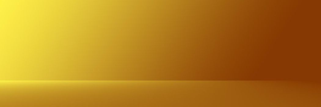 Studio Background - Bright Gold Gradient horizontal studio room wall background